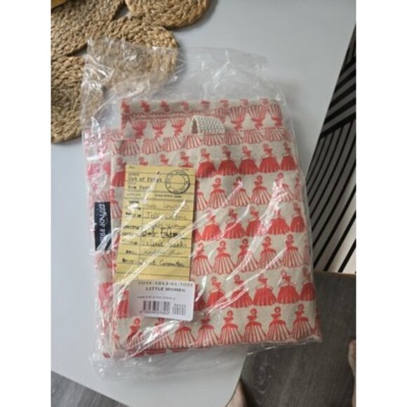 Little Women Tote Bag Original Book Cover Design NWT Louisa May Alcott Chick Lit - Picture 2 of 7